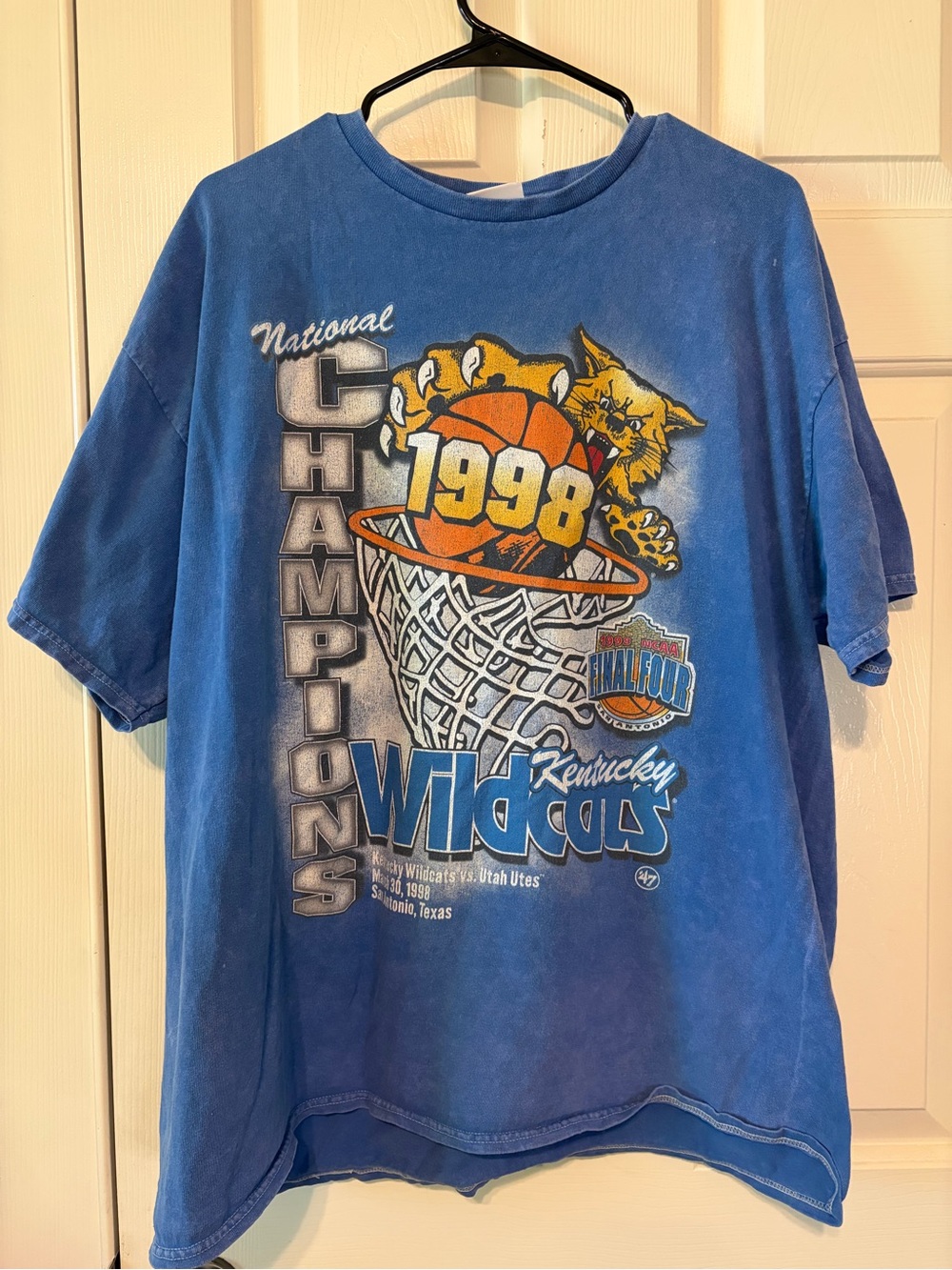 47 Brand Kentucky Wildcats 1998 Blue Orange Yellow Graphic Tee